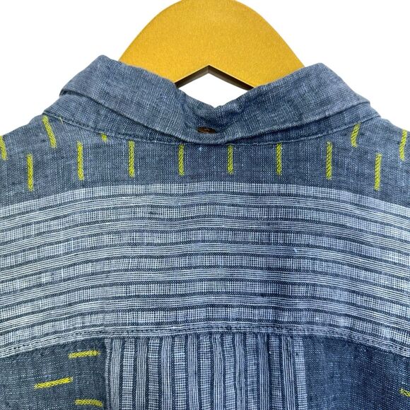 Tommy Bahama Shirt Mens XL Blue Linen Blend Short Sleeve Preppy Resort Old Money - Picture 5 of 11